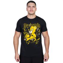 Camisa Personalizada Estampada Urso Amarelo Casual Confortável E Macia Camisa Personalizada Estampada Urso Amarelo Casual Confortável E Macia