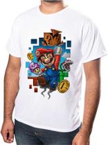 Camisa Personalizada GEEK Super Mario Camiseta Estampada Ótimo Acabamento