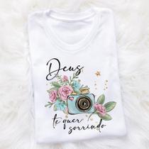 Camisa personalizada P ao G1 " Deus te quer sorrindo"
