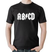 Camisa Personalizada Paródia AB/CD Rock Unissex Camiseta 100% Algodão.