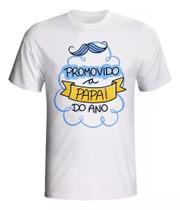 Camisa Personalizada Promovido A Pai Papai Do Ano Camisa Personalizada Promovido A Pai Papai Do Ano