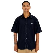 Camisa Pesponto Wats Masculina - Preta