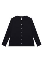 Camisa Plus Size Em Viscose Com Martingale Lunender 65168