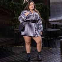 Camisa Plus Size Feminina Xadrez Festa Junina Manga Longa Soltinho Tamanho Grande Versátil Camisa Plus Size Feminina Xadrez Festa Junina Manga Longa Soltinho Tamanho Grande Versátil