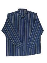Camisa Plus Size Flanela Manga Longa Masculina Listrada com bolso 100% Algodão Camisa Plus Size Flanela Manga Longa Masculina Listrada com bolso 100% Algodão