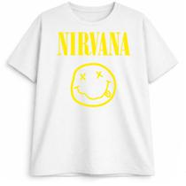 Camisa Plus Size Nirvana Rock Grunge Unissex 100% Algodão Estampa Premium Camisa Plus Size Nirvana Rock Grunge Unissex 100% Algodão Estampa Premium