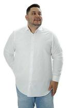 Camisa Plus Size Oxford Prime Branca Camisa Plus Size Oxford Prime Branca
