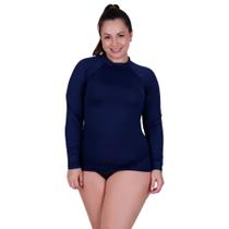 Camisa Plus Size Proteção Solar UV 50+ Blusa Térmica Segunda Pele Frio e Calor- BLUSA UV PLUS