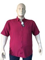 Camisa PLUS SIZE Social manga curta 1600 masculina Passa fácil Camisa PLUS SIZE Social manga curta 1600 masculina Passa fácil