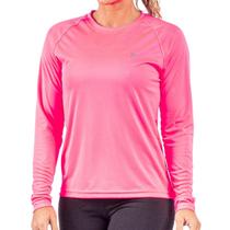 Camisa Poker Fator de Proteção UV 50+ Feminina - Rosa