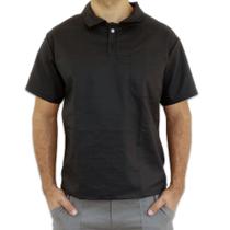 Camisa Polo 1 Bolso Preta Camisa Polo 1 Bolso Preta