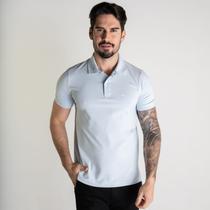 Camisa Polo Acostamento Básica Wolf Azul Claro
