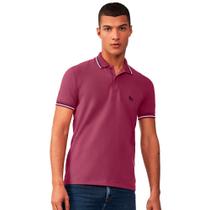 Camisa Polo Acostamento Elastano IN23 Bordô Masculino