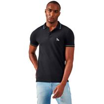 Camisa Polo Acostamento Lines IN23 Preto Masculino