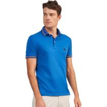Camisa Polo Acostamento Stripes Ou24 Azul Bic Masculino Camisa Polo Acostamento Stripes Ou24 Azul Bic Masculino