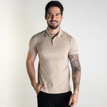 Camisa Polo Acostamento Wolf Bege
