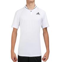 Camisa Polo Adidas Club Tennis Ribbed Branca