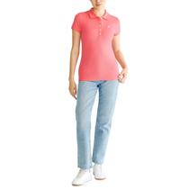Camisa polo Aéropostale Aero Solid A87 Cali Rose para mulheres