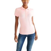 Camisa polo Aéropostale Aero Solid A87 para mulheres rosa tamanho S Camisa polo Aéropostale Aero Solid A87 para mulheres rosa tamanho S