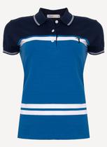 Camisa Polo Aleatory Feminina Loos Marinho