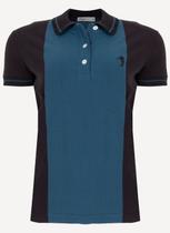 Camisa Polo Aleatory Feminina Smart Azul