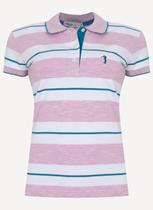 Camisa Polo Aleatory Feminina Soft Lilás