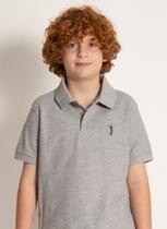 Camisa Polo Aleatory Infantil Básica New Light Mescla