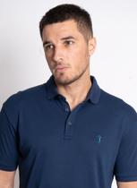 Camisa Polo Aleatory Lisa Algodão Pima Marinho Camisa Polo Aleatory Lisa Algodão Pima Marinho