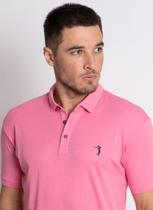 Camisa Polo Aleatory Lisa Algodão Pima Rosa