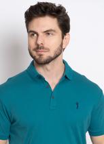 Camisa Polo Aleatory Lisa Algodão Pima Verde Escuro Camisa Polo Aleatory Lisa Algodão Pima Verde Escuro