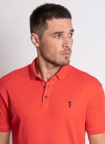 Camisa Polo Aleatory lisa Algodão Pima Vermelho Claro