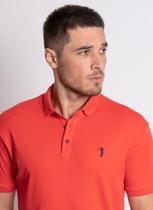 Camisa Polo Aleatory lisa Algodão Pima Vermelho Claro Camisa Polo Aleatory lisa Algodão Pima Vermelho Claro