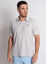 Camisa Polo Aleatory Piquet Light Cinza