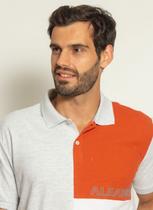 Camisa Polo Aleatory Piquet Sundown Laranja Camisa Polo Aleatory Piquet Sundown Laranja