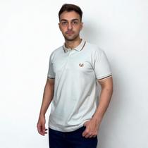 Camisa Polo Algodao Vilejack Detalhes Gola/manga Basico