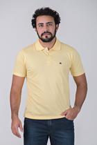 Camisa polo amarela 100% algodão