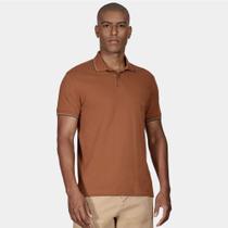 Camisa Polo Aramis Basic 4 Frisos In25b Marrom Masculino