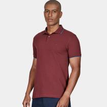 Camisa Polo Aramis Basic 4 Frisos Ou25 Bordô Masculino