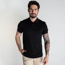 Camisa Polo Aramis Interlock Algodão Pima Preta