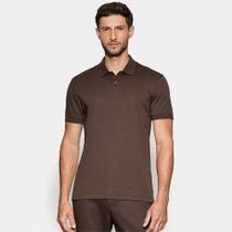 Camisa Polo Aramis Interlock Pima In26 Marrom Masculino Camisa Polo Aramis Interlock Pima In26 Marrom Masculino