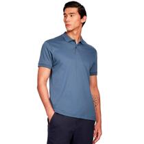 Camisa Polo Aramis Interlock Pima Ve25 Azul Masculino