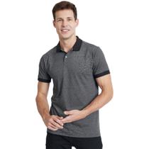 Camisa Polo Aramis Listradinha IN23 Preto Masculino