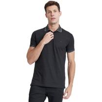 Camisa Polo Aramis Piquet Pontilhado IN23 Preto Masculino