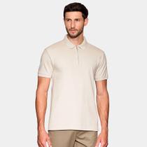 Camisa Polo Aramis Piquet Zip In26 Bege Masculino Camisa Polo Aramis Piquet Zip In26 Bege Masculino