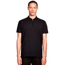 Camisa Polo Aramis Piquet Zip Ve25 Preto Masculino