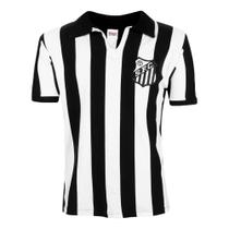 Camisa polo athleta santos 1956 - bco/pto p