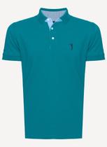Camisa Polo Azul Turquesa Lisa Aleatory Camisa Polo Azul Turquesa Lisa Aleatory