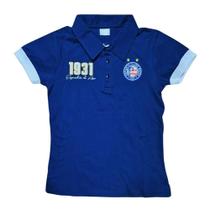 Camisa Polo Bahia Azul Esquadrão Adulto Feminina Oficial