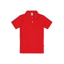 Camisa Polo Básica Infantil Menino Em Malha Brandili