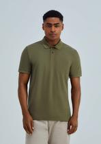 Camisa Polo Básica Masculina Em Piquet Com Bolso